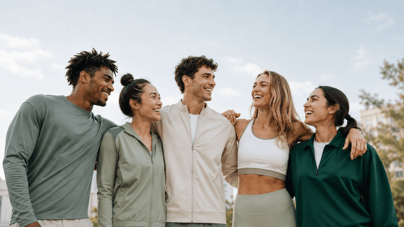 Group of Catina Health members smiling outdoors